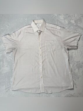 Charles Tyrwhitt Non-Iron Classic Fit Dress Shirt 18 35 White Check